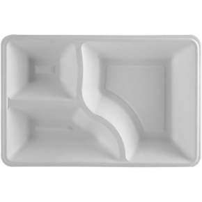 3CP Rectangle Deep Meal Tray