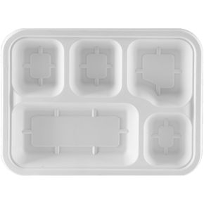 5CP Rectangle Meal Tray