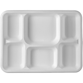 6CP Rectangle Deep Meal Tray